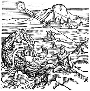 Jona wird vom Wal ausgespien, 1557 von Unbekannt