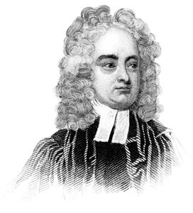 Jonathan Swift, anglo-irischer Priester, Satiriker, Essayist, politischer Pamphletist und Dichter, um 1850 von Unbekannt