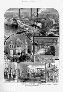 Joseph Crosfield & Sons Seifenfabrik in Bank Quarry, Warrington, Cheshire, 1886 von Unbekannt
