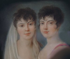 Josephine und Charlotte Brunsvik (Detail), 19. Jahrhundert