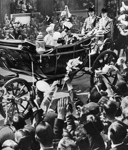 Jubiläumsjubel für den König und die Königin, 1935 von Unbekannt