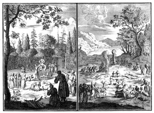 Jumala, Wirku-Accha. Eine Gottheit Lapplands, 1727-1738 von Unbekannt