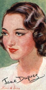 June Duprez, 1918-1984, britische Filmschauspielerin, 20. Jahrhundert