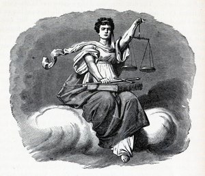 Gerechtigkeit, 1882 von Unbekannt