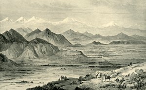 Kabul, Blick nach Norden vom Hügel über dem britischen Lager in Beni Hissar, 8. Oktober 1879, 1901