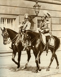 Kaiser Wilhelm II. und König Georg V. in Berlin, Deutschland