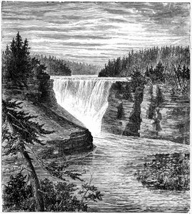 Kakabeka-Fälle, Ontario, Kanada, 1877 von Unbekannt