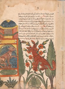 Kalila besucht den eingesperrten Dimna, Folio aus einem Kalila wa Dimna, 18. Jahrhundert