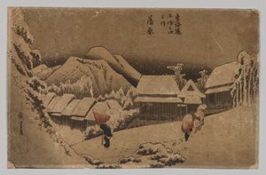 Kambara: Abendschnee, 1797-1858 von Unbekannt