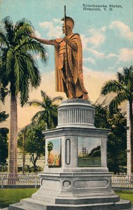 Kamehameha-Statue, Honolulu, Hawaii, ca. 1920