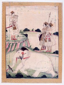 Kanada Ragini, Ragamala Album, Schule von Rajasthan, 19. Jahrhundert von Unbekannt