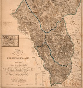 Karte des Amts Hedmark (inkl. Skreya und Helg-Öen) von Unbekannt