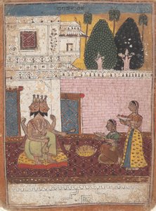 Khambavati Ragini...aus einer verstreuten Ragamala-Serie Garland of Musical Modes, 1700-1725