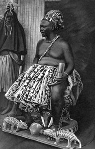 König Basu Fondong von Kamerun, Afrika, 1922