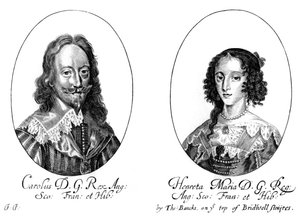 König Karl I. 1600-1649 und Königin Henrietta Maria 1609-1669 von Unbekannt