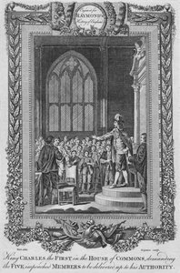 König Karl I. im House of Commons, ca. 1787 von Unbekannt