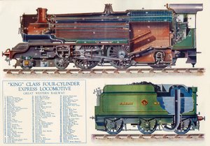King Class Vier-Zylinder Expresslokomotive - Great Western Railway, 1935 von Unbekannt