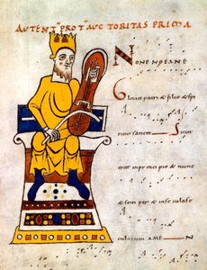 König David spielt eine 