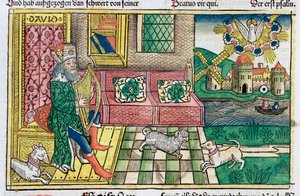 König David spielt die Leier von Unbekannt