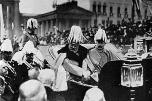 König Edward VII. und Kaiser Wilhelm II. in Berlin, Februar 1909, 1964 von Unbekannt