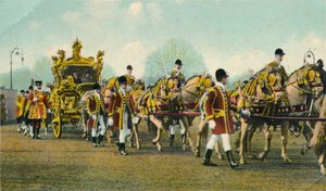 Staatskutsche von König Edward VII, verwendet zur Eröffnung des Parlaments, 1910 von Unbekannt