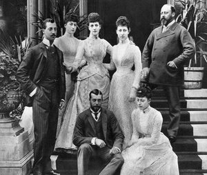 Die Familie von König Edward VII, Marlborough House, London, ca. 1890 von Unbekannt