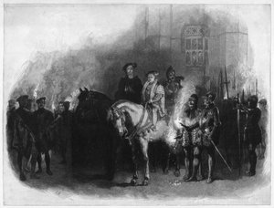 König Edward VI. und Edward Seymour, Herzog von Somerset, Hampton Court, 19. Jahrhundert von Unbekannt