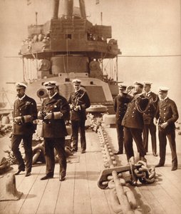 König Georg V. an Bord der HMS Neptune, 1910er Jahre von Unbekannt