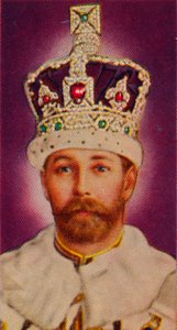 König Georg V. bei seiner Krönung, 1911 von Unbekannt
