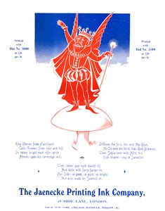 König Oberon - Die Jaenecke-Druckfarbenfirma, 1907 von Unbekannt