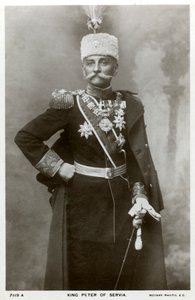 König Peter I. von Serbien, um 1903-1918 von Unbekannt