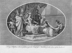 Die Königin von König Stephan bittet die Kaiserin Matilda um die Freilassung ihres Mannes, 1141, 1793