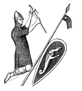 König Wilhelm, dargestellt auf seinem Siegel, 1870