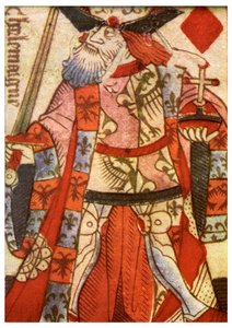 König der Karo aus einem französischen Kartenspiel, um 1500
