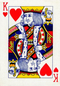 Herzkönig aus einem Kartenspiel von Goodall & Son Ltd., um 1940 von Unbekannt