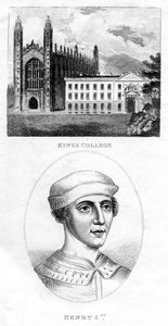Kings College, Cambridge, und Heinrich VI., 1801 von Unbekannt