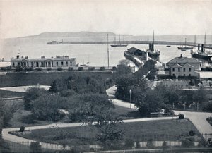 Kingstown - Gesamtansicht des Hafens von Unbekannt