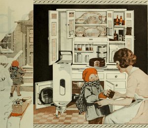 Küchenwerbung aus The Saturday Evening Post, ca. 1920-1925 von Unbekannt