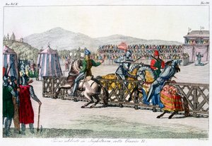 Ritter beim Turnier, 12. Jahrhundert, um 1815 von Unbekannt