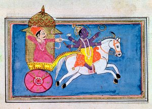 Krishna, hinduistische Gottheit, eine Inkarnation von Vishnu, 17. Jahrhundert von Unbekannt