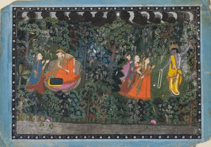 Krishna und Radha, ca. 1850