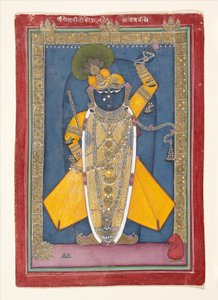 Krishna in der Form von Shri Nathji, ca. 1840