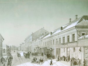 Kuznetsky Most, Moskau, Russland, 1840er Jahre von Unbekannt