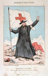 Der Militärgeistliche, Belagerung von Paris, 1870-1871 von Unbekannt