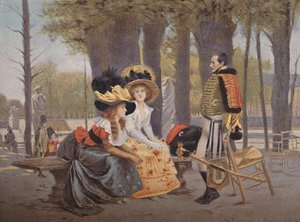 La Causerie. - Leben in Paris 1793, 1896 von Unbekannt