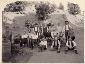 La Grange Mine Crew, Kalifornien, 1900er