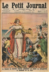 Die zivilisatorische Mission. Le Petit Journal, 19. November 1911, 1911
