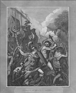 Landung von Julius Caesar, 1838 von Unbekannt