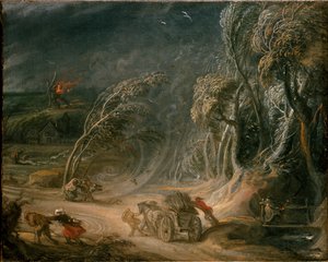Landschaft: ein Sturm, 18. Jahrhundert