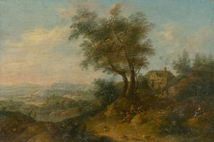 Landschaft mit Figurenstaffage